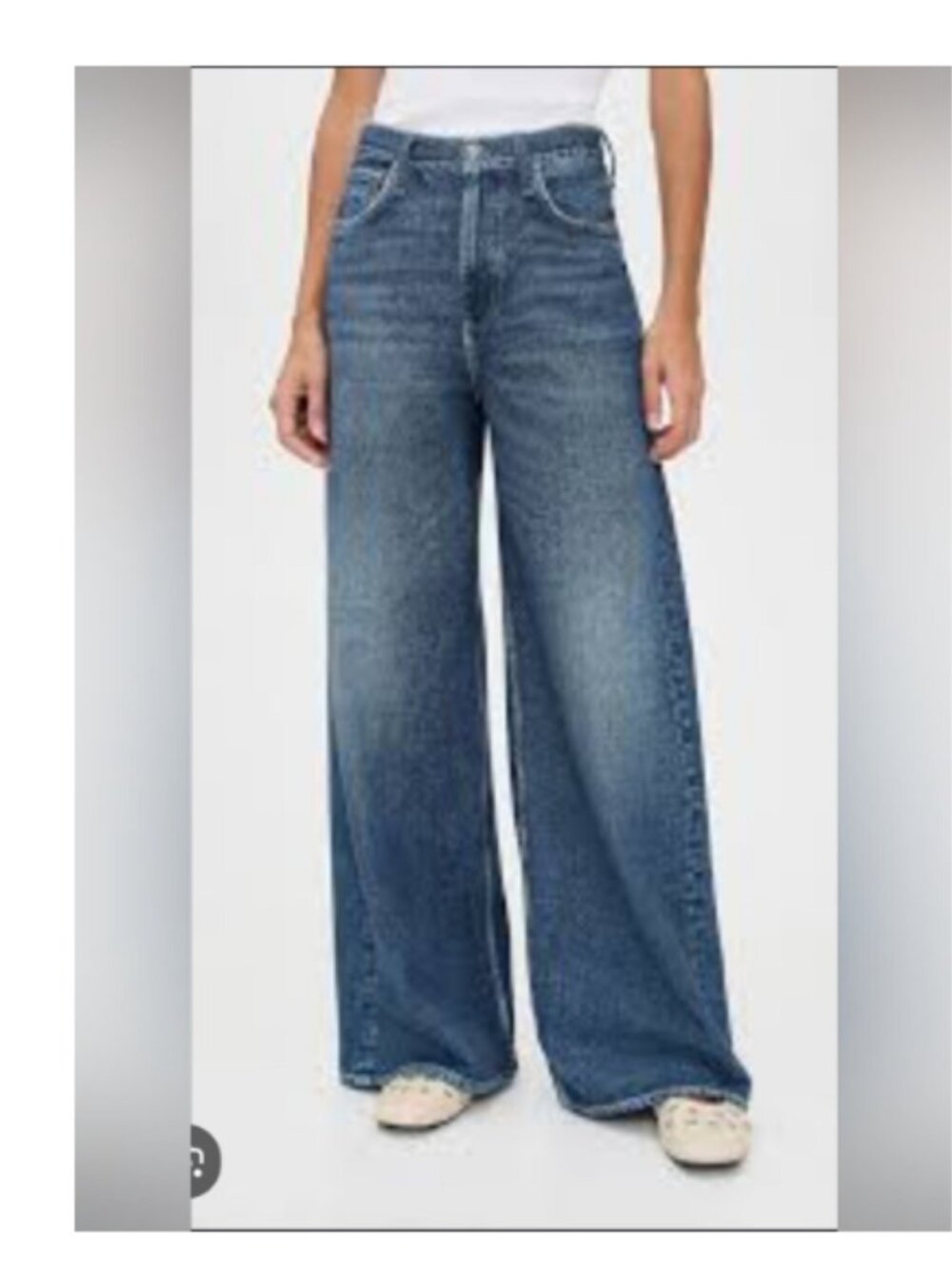 Rag & Bone RB Miramar Sofie Terry Relaxed Wide Leg Sweatpants Jeans 26